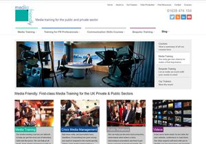 WordPress Media Training Design Example